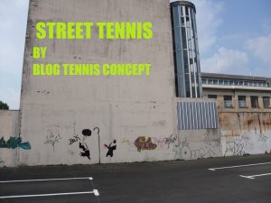 Mur d'entrainement de tennis sauvage