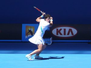 Suarez Navarro en revers à une main