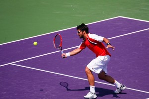 Janko Tsiparevic à la volée Janko Tsiparevic à la volée