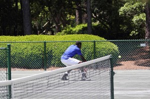 volee de tennis délicate