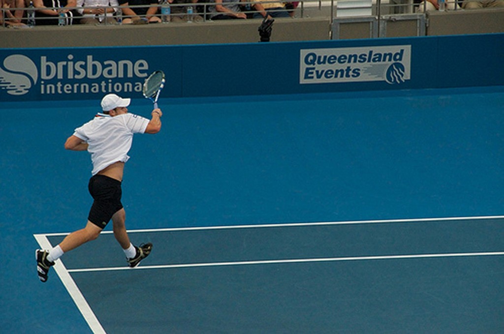 Andy Roddick coup droit long de ligne