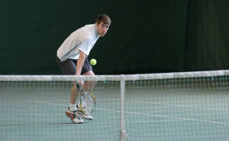 montée au filet et amortie