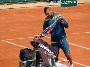 Jo Wilfried Tsonga à joué longtemps avec un montage mono/multi ©Roman Boed