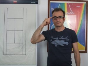 Le geste d'ancrage de Wawrinka©Vincent Bonnin