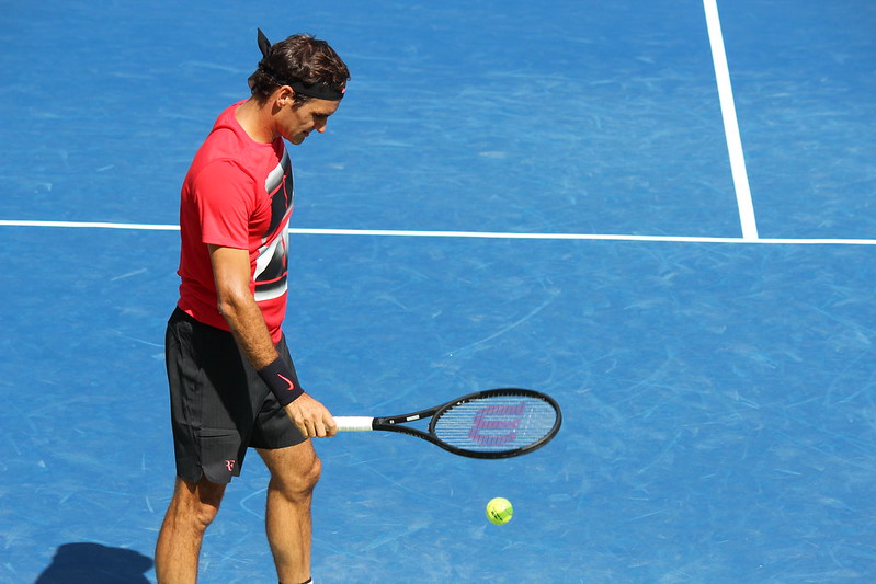 Roger Federer concentration