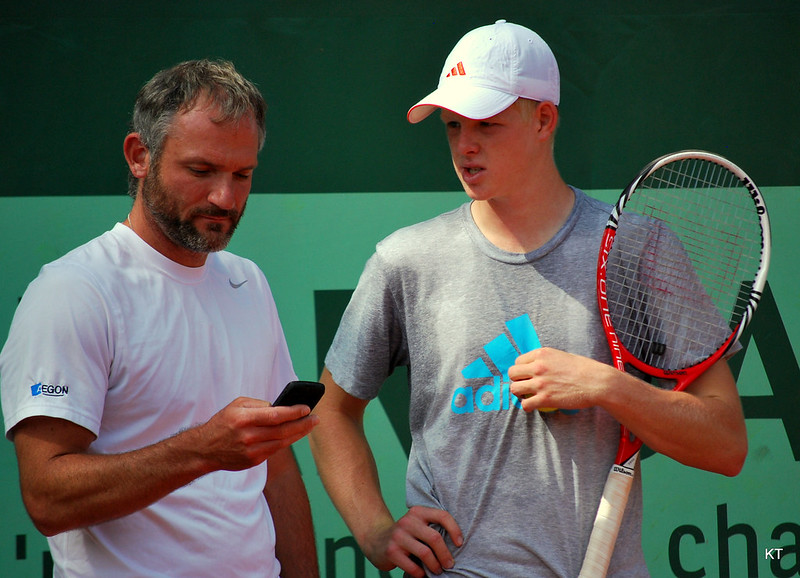 Kyle Edmund et son coach