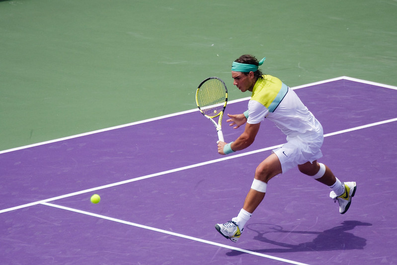 Rafael Nadal offensif