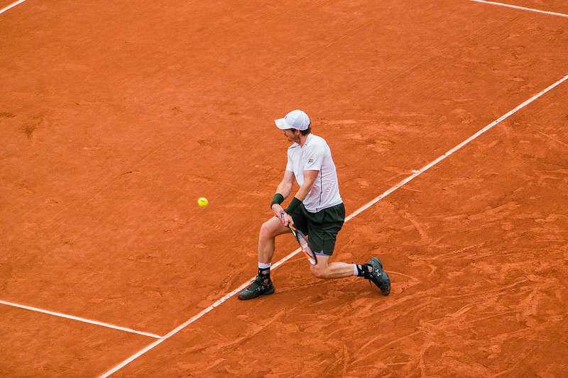 Murray en revers sur balle courte