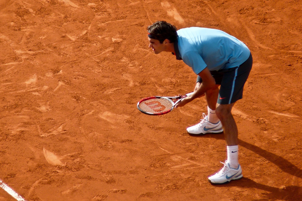 Retour de tennis sur terre battue 