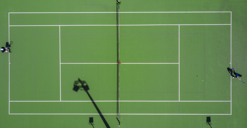 le tennis géométrique